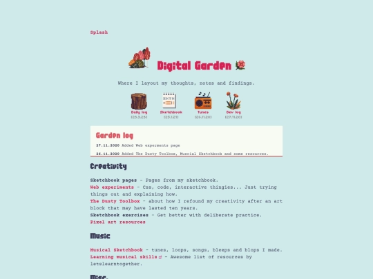 digitalgarden screenshot