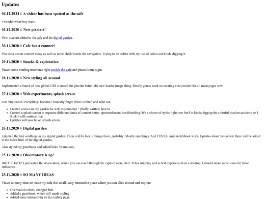 updates screenshot