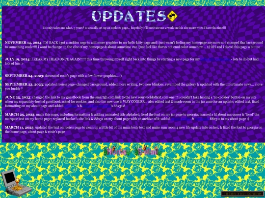 updates screenshot