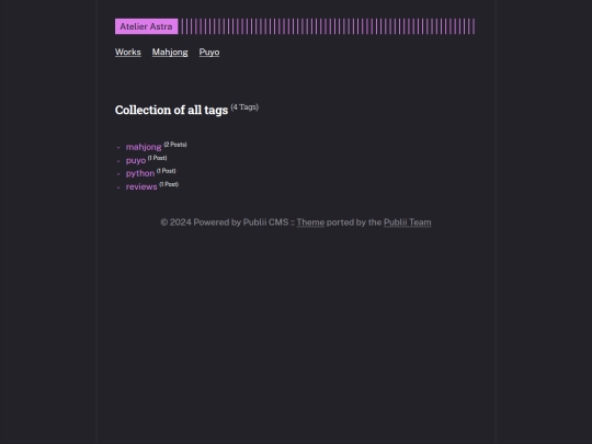 tags screenshot