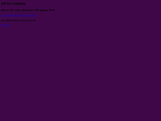 advicecolumn screenshot