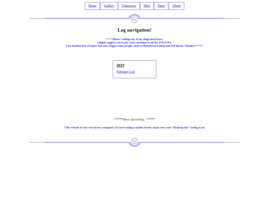 blog screenshot