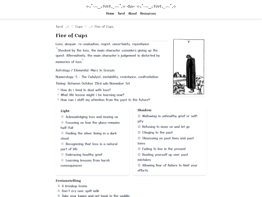 tarot/cups/cups-5 screenshot