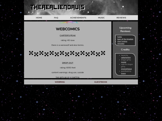 recs/webcomics screenshot