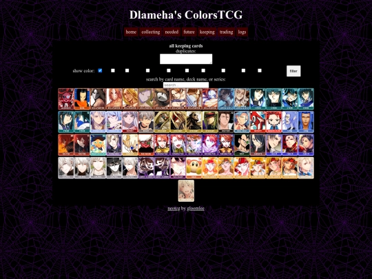 colorstcg/keepingcardsall screenshot