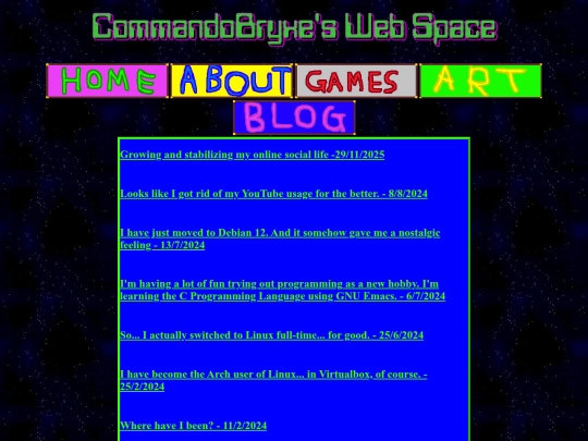 blog screenshot