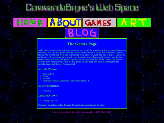 games screenshot