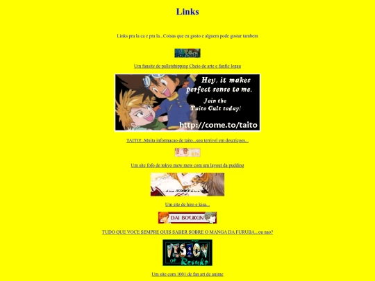 links screenshot