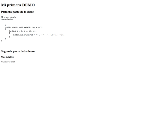 demo1 screenshot