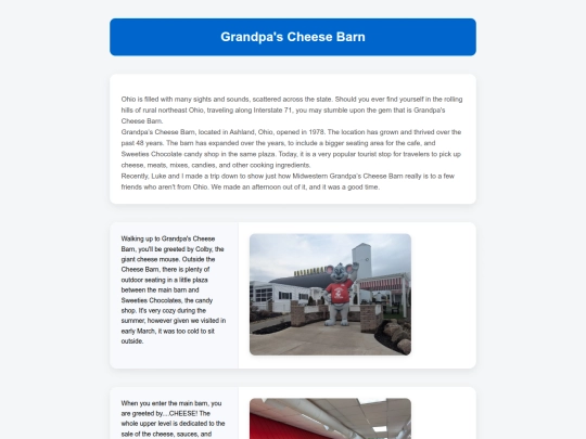ThemeParks/GrandpasCheeseBarn screenshot