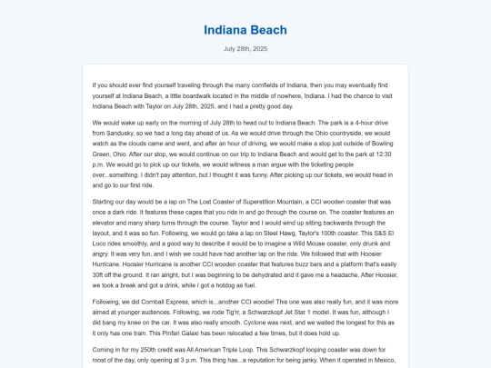 ThemeParks/IndianaBeach screenshot