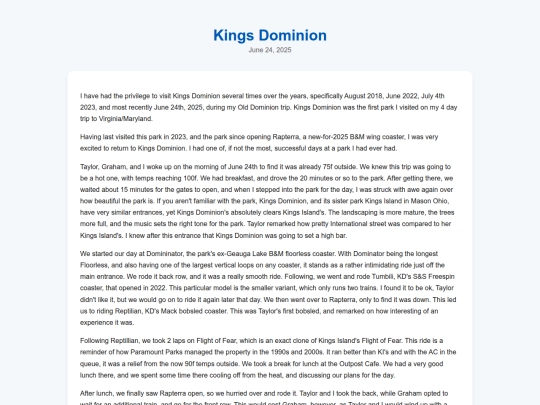 ThemeParks/KingsDominion screenshot