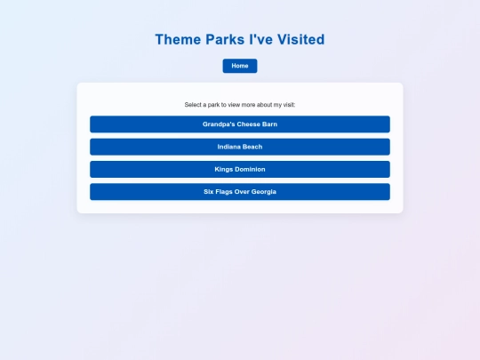 ThemeParks/ParkHome screenshot