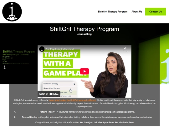 shiftgrit-therapy-overview screenshot