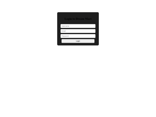 login screenshot