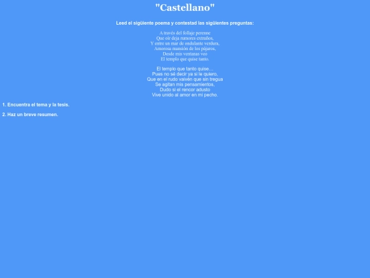 castellano screenshot