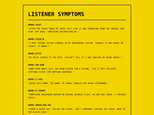 SILVERFISH/listener_symptoms screenshot