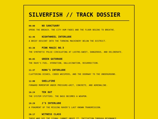 SILVERFISH/silverfish_track_notes screenshot