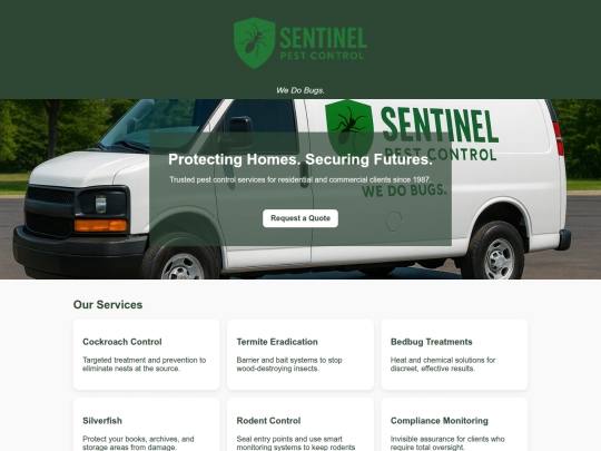 Sentinel/home screenshot