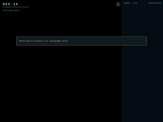 tonik/hex16_refraction_spheres screenshot