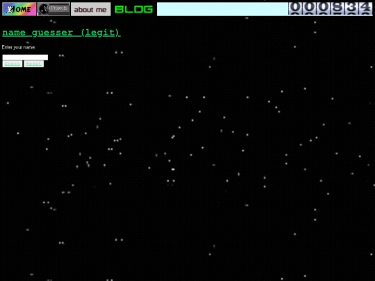 nameguesser screenshot