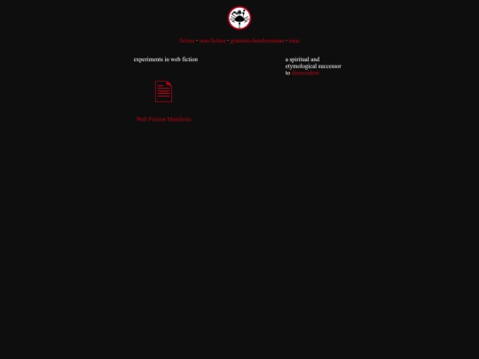fiction/dysdysis/hub screenshot