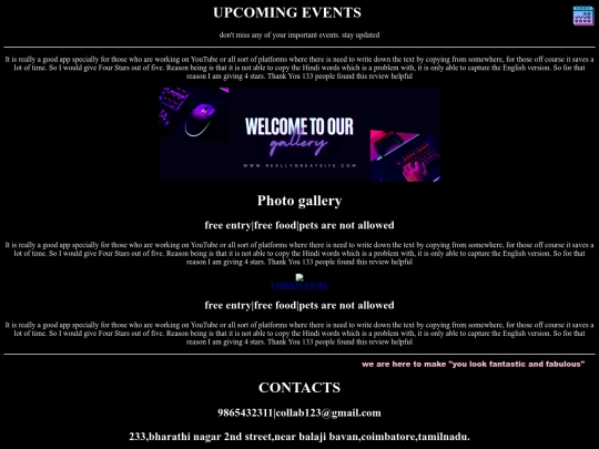 eventsranks/website screenshot