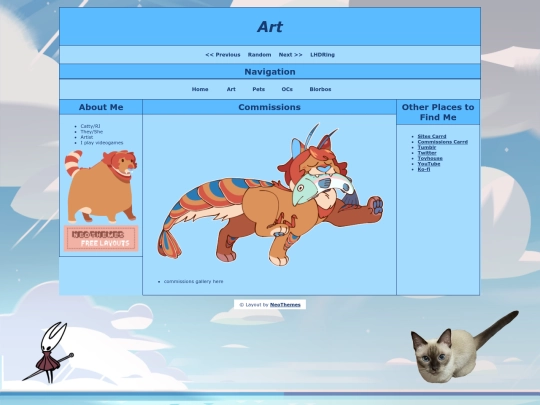art_pages/art_commissions screenshot