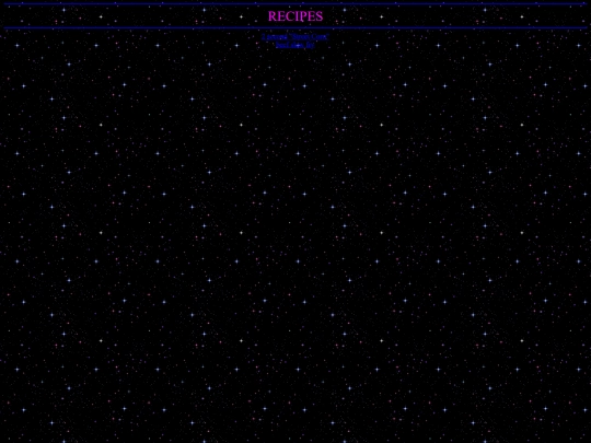 recipes screenshot