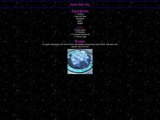 recipes/beefandcabbage screenshot