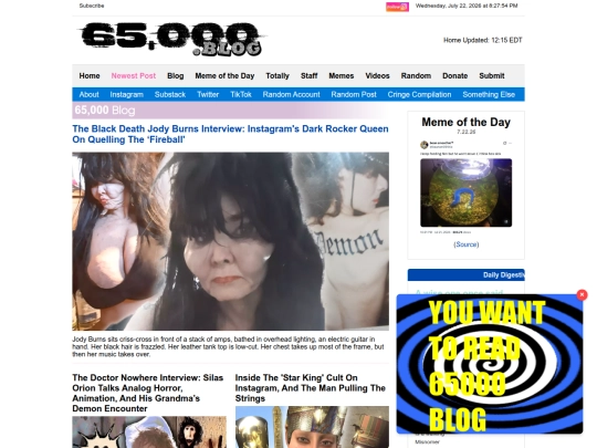 blog screenshot
