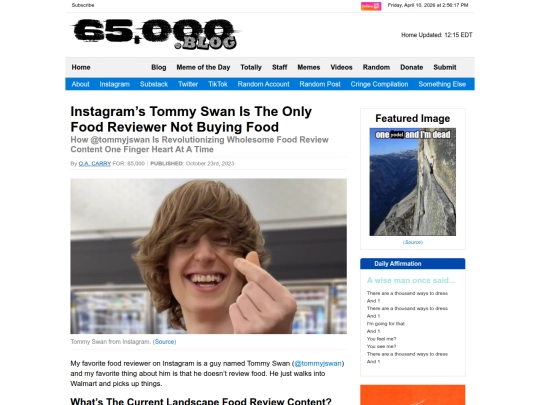 blog/instagrams-tommy-swan-is-the-only-food-reviewer-not-buying-food screenshot