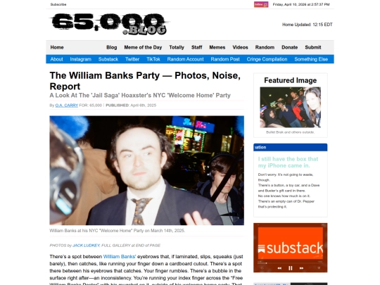 blog/the-william-banks-party-photos-noise-report screenshot