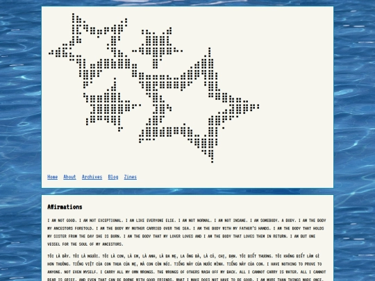 Archives/Poetry/Affirmations screenshot