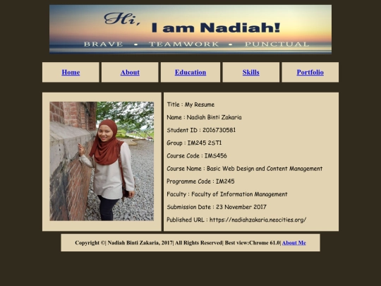 aboutme screenshot