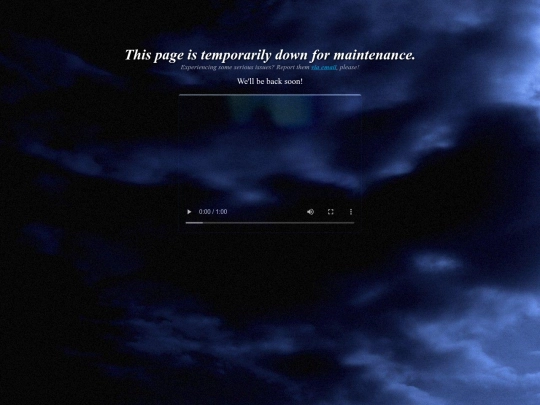 MAINTENANCE screenshot