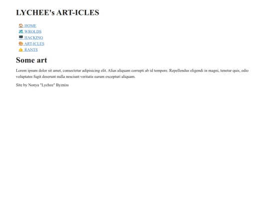 art/page screenshot