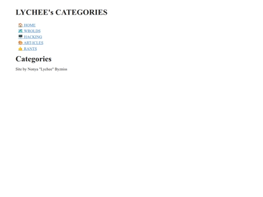 categories screenshot