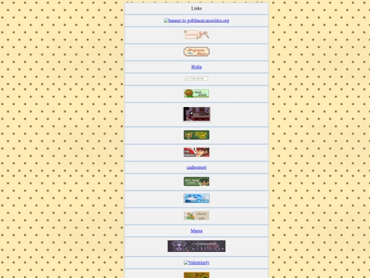 links screenshot