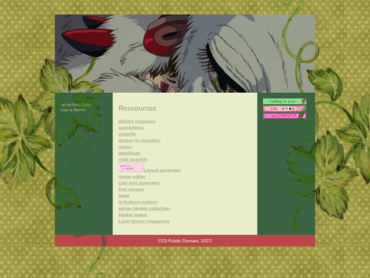 ressourcespages screenshot