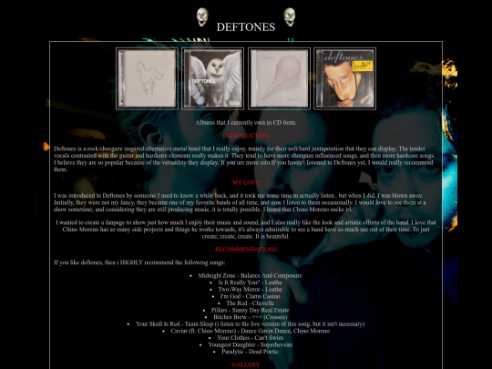 fanpages/deftones screenshot