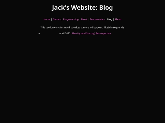 blog screenshot