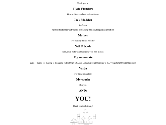 acknowledgements screenshot