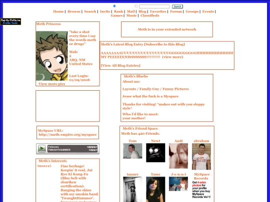 myspace screenshot