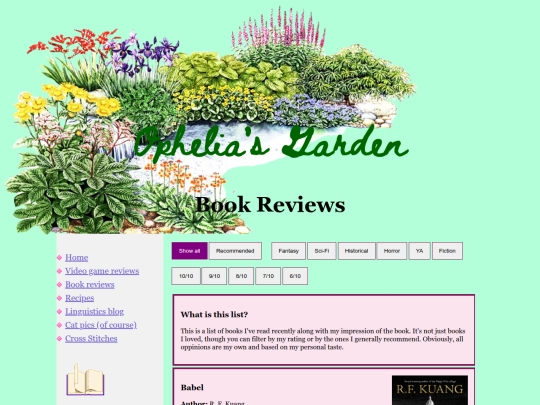 book-reviews screenshot