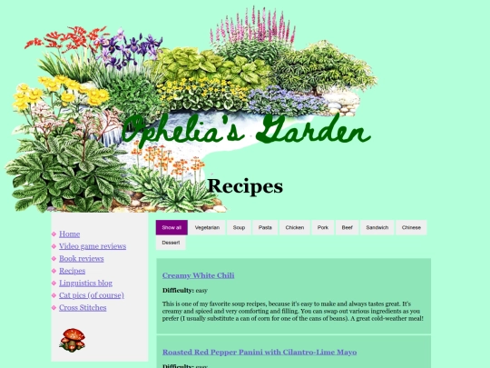 recipes screenshot