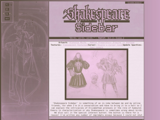 shakespearesidebar screenshot