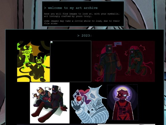 artchive/gallery screenshot