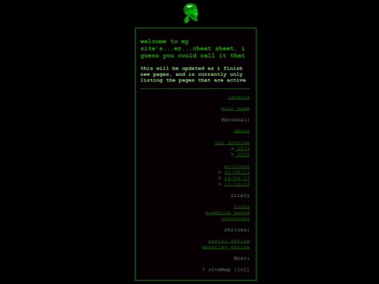 sitemap screenshot