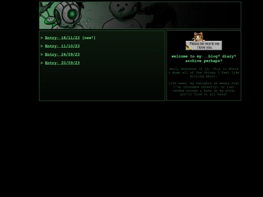writings/blaurg screenshot